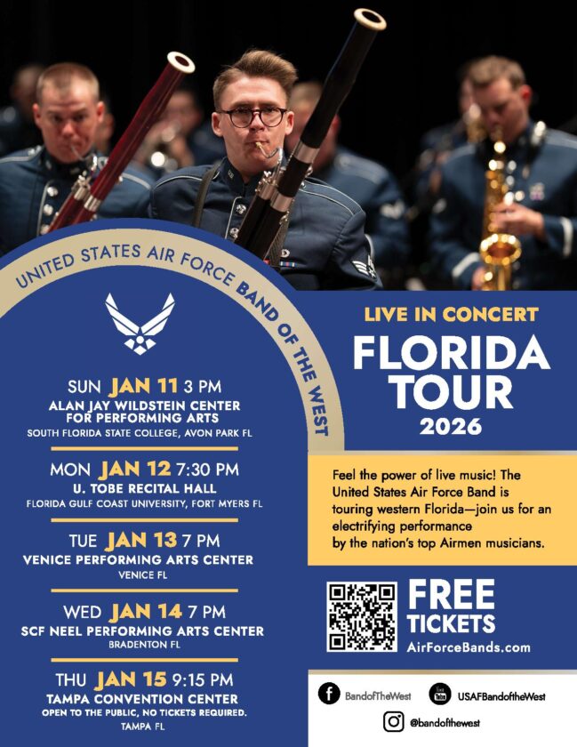 US Air Force Band of the West tours Florida Jan. 11-15